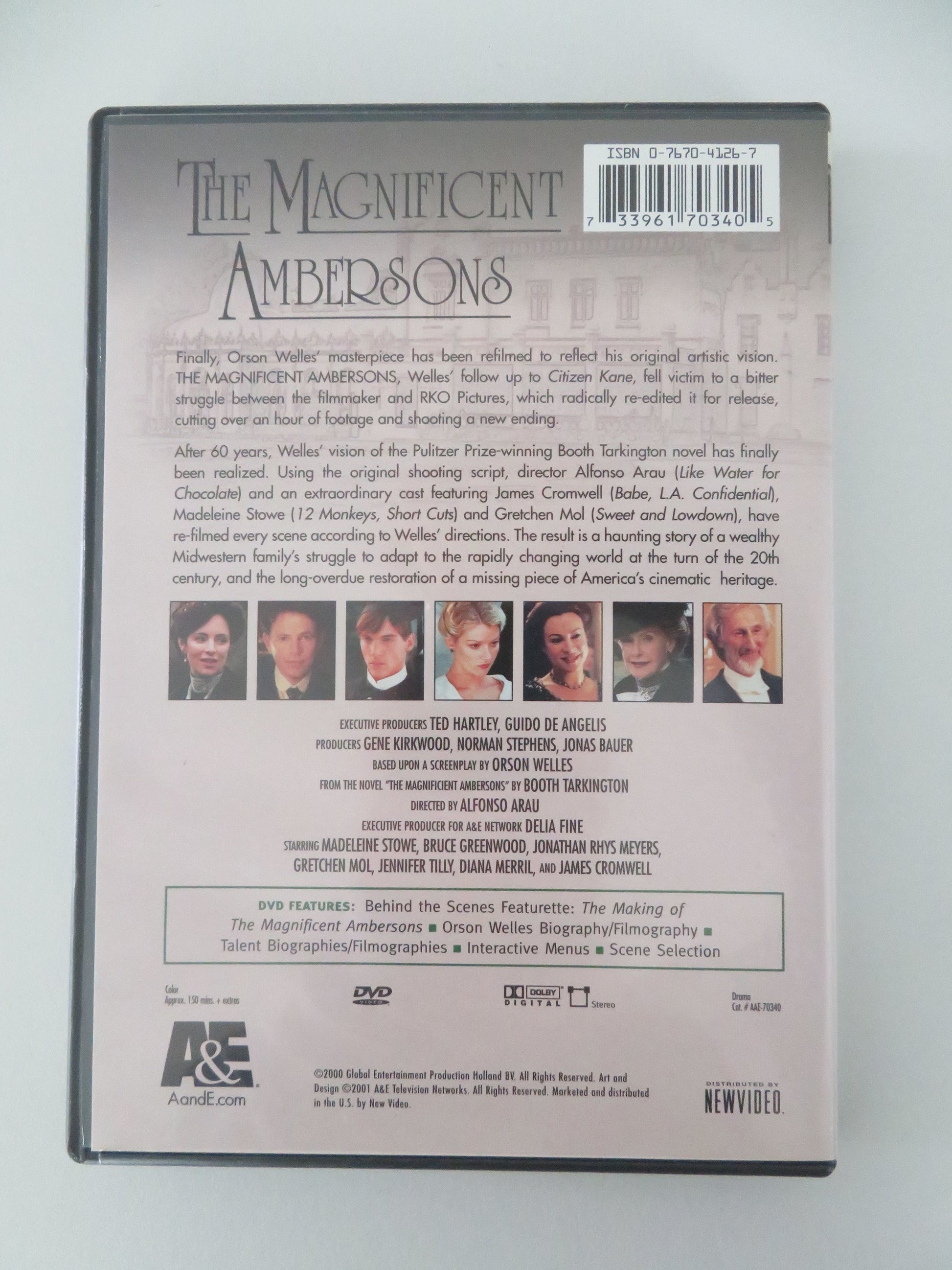 The Magnificent Ambersons (DVD) Madeleine Stowe Bruce Greenwood 2001 Region 1 Movie posters