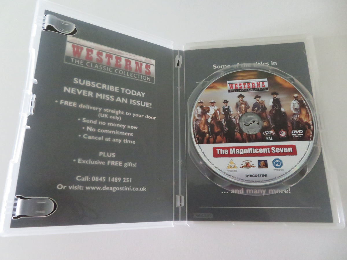 The Magnificent Seven - B (DVD) Yul Brynner Steve McQueen 1960 Region 2 Movie posters