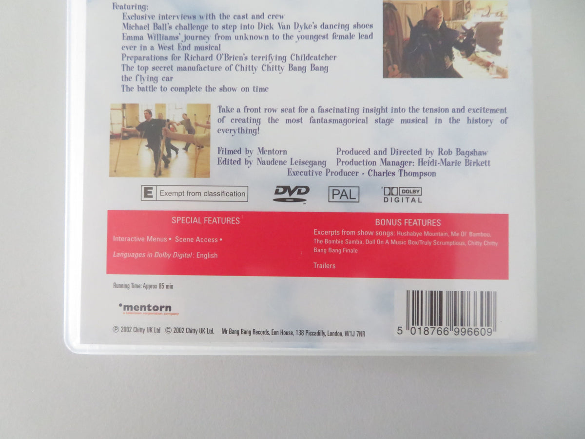 The Making of Chitty Chitty Bang Bang (DVD) Michael Ball 2002 Region 2 Movie posters