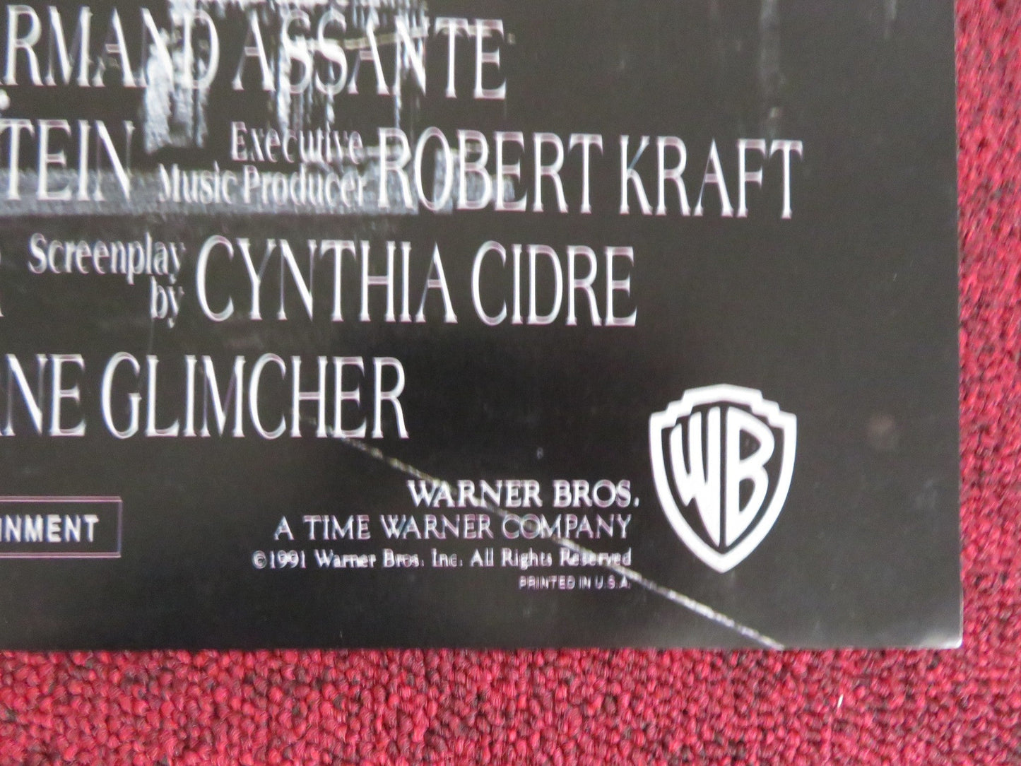 THE MAMBO KINGS - B FOLDED US ONE SHEET POSTER PABLO CALOGERO SCOTT COHEN 1992 Rendezvous Cinema Movie posters