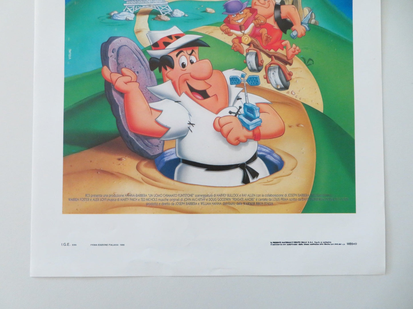 THE MAN CALLED FLINTSTONE ITALIAN LOCANDINA POSTER ALAN REED MEL BLANC R1995 Movie posters