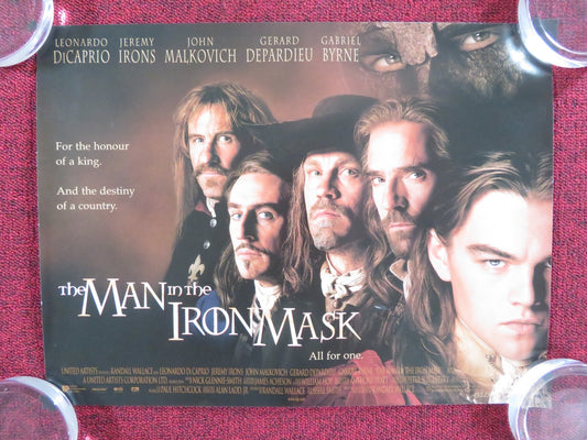 THE MAN IN THE IRON MASK UK MINI QUAD POSTER LEONARDO DI CAPRIO J. IRONS 1998 Rendezvous Cinema Movie posters