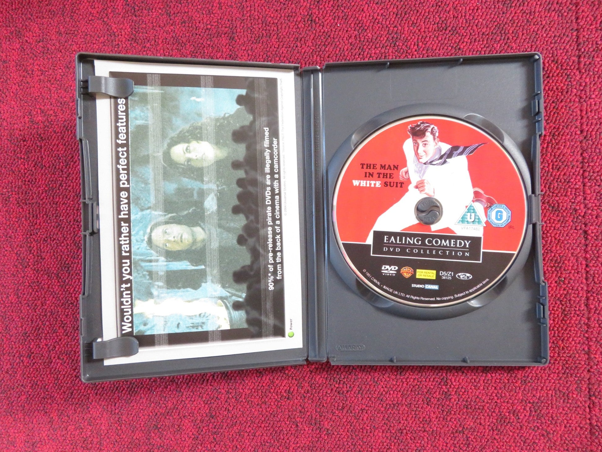 THE MAN IN THE WHITE SUIT (DVD) ALEC GUINNESS JOAN GREENWOOD 1951 REGION 2 Rendezvous Cinema Movie posters