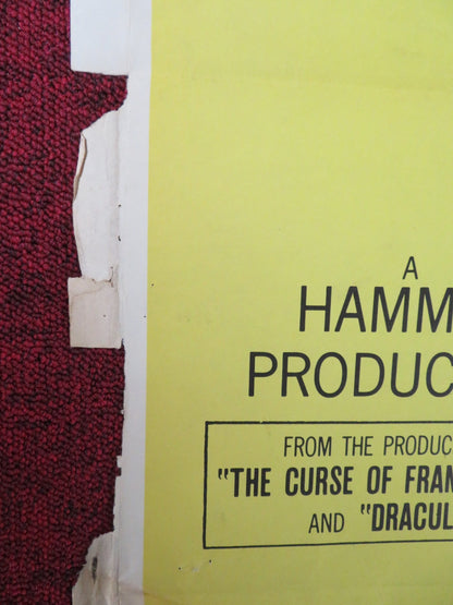 THE MAN WHO COULD CHEAT DEATH FOLDED US ONE SHEET POSTER HAMMER A. DIFFRING 1959 Rendezvous Cinema Movie posters