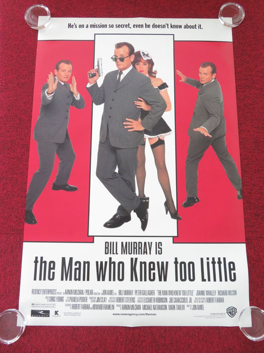 THE MAN WHO KNEW TOO LITTLE US ONE SHEET ROLLED POSTER BILL MURRAY 1997 Movie posters
