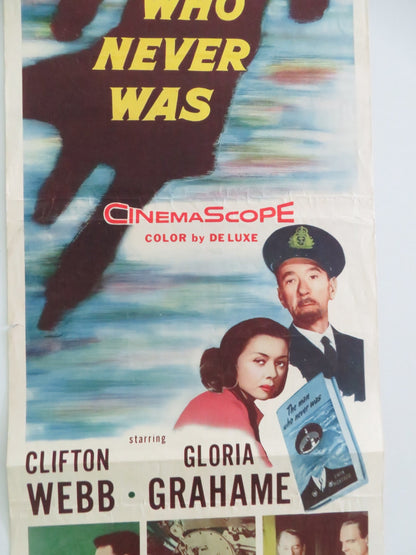 The Man Who Never Was US Insert Poster Clifton Webb Gloria Grahame 1956 Movie posters