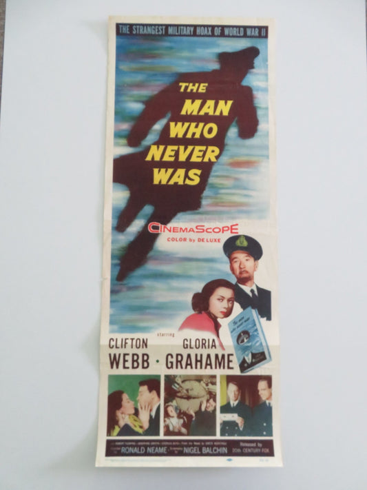 The Man Who Never Was US Insert Poster Clifton Webb Gloria Grahame 1956 Movie posters