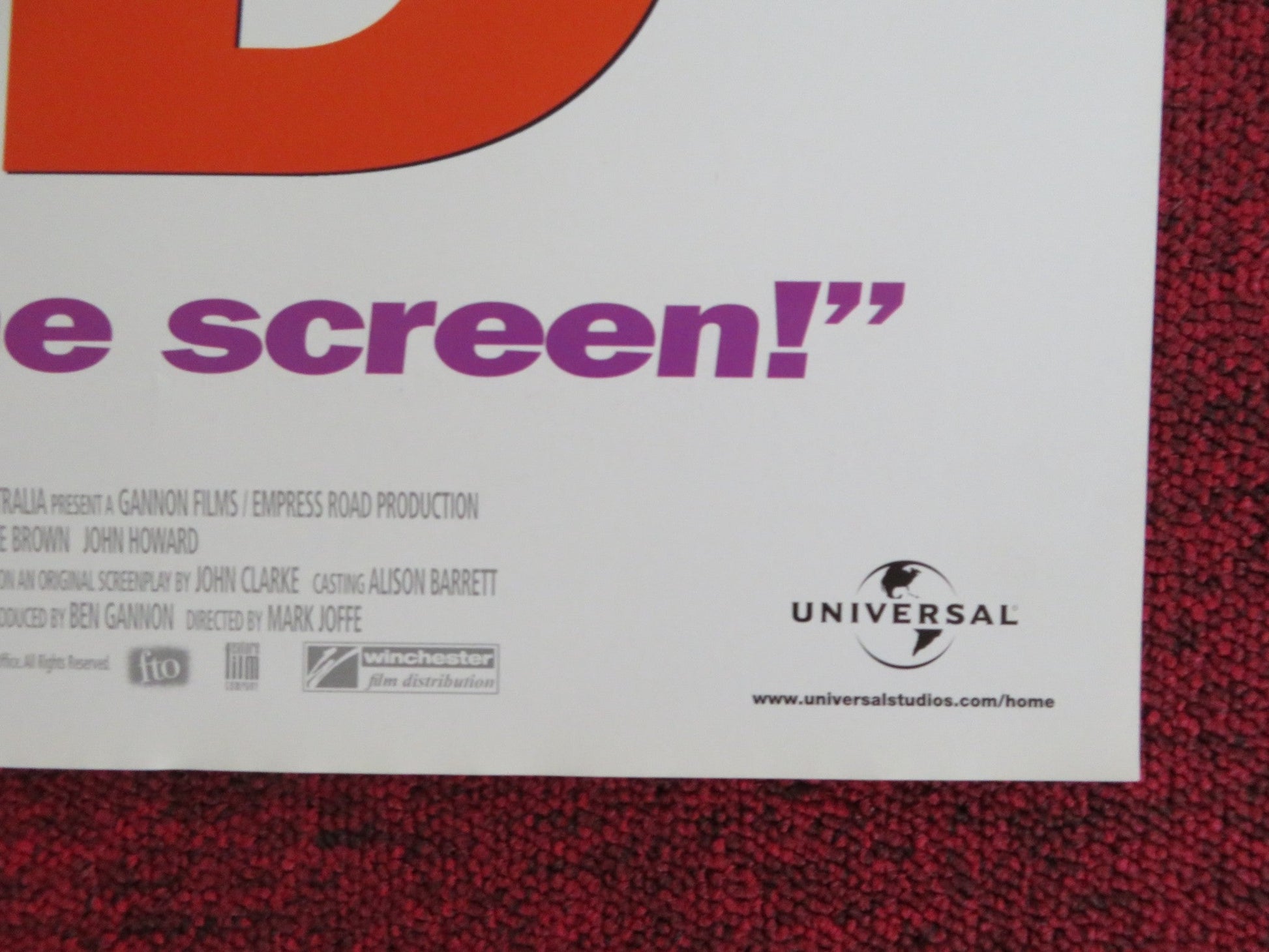 THE MAN WHO SUED GOD VHS VIDEO POSTER BILLY CONNOLLY JUDY DAVIS 2003 Rendezvous Cinema Movie posters