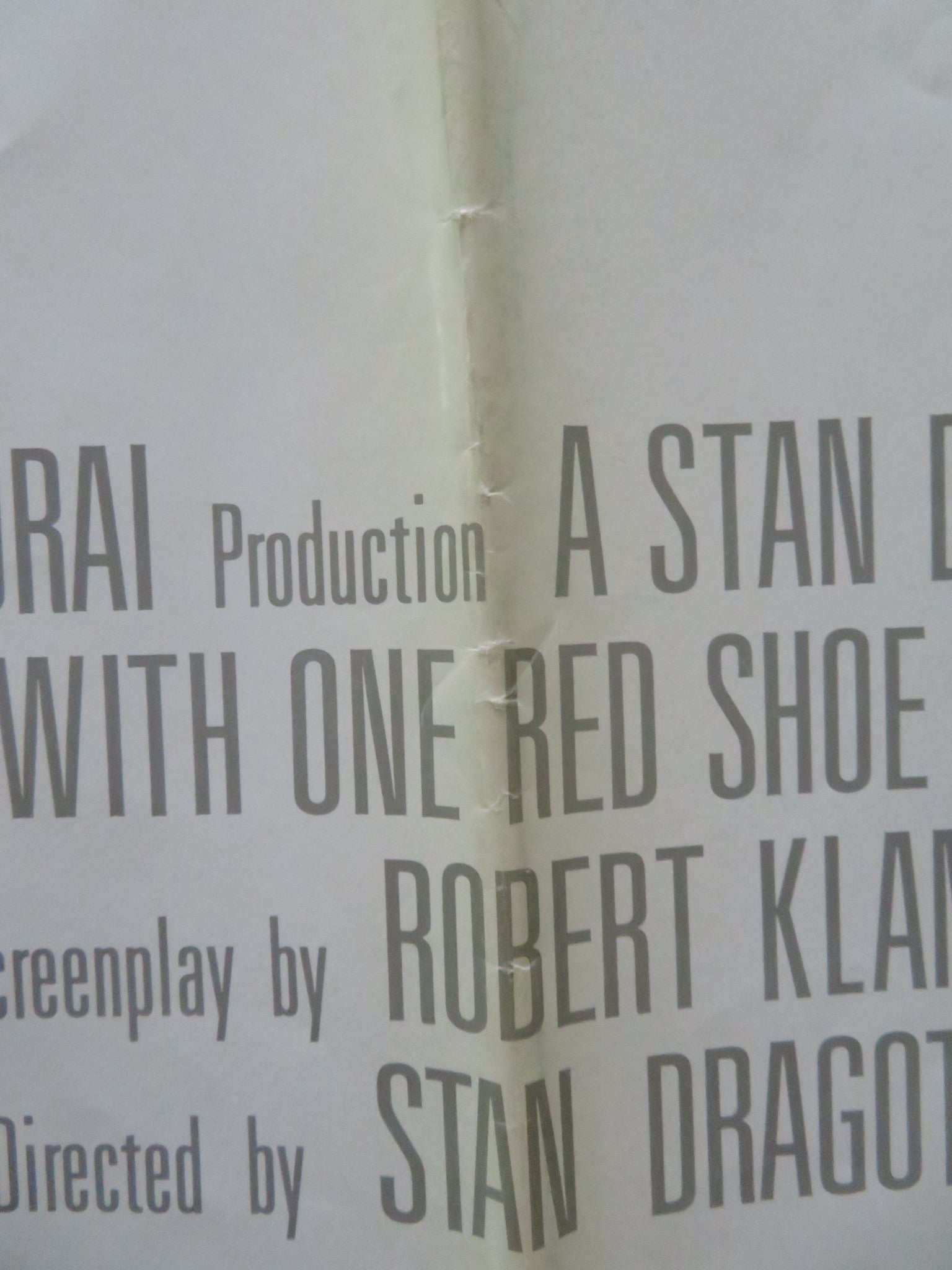 THE MAN WITH ONE RED SHOE - REVISED VERSION A FOLDED US ONE SHEET POSTER 1985 Movie posters