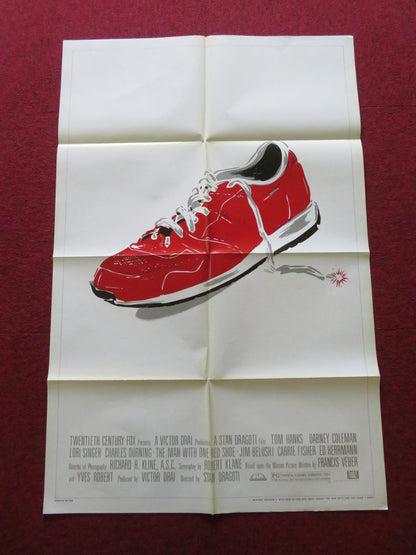 THE MAN WITH ONE RED SHOE - REVISED VERSION A FOLDED US ONE SHEET POSTER 1985 Movie posters