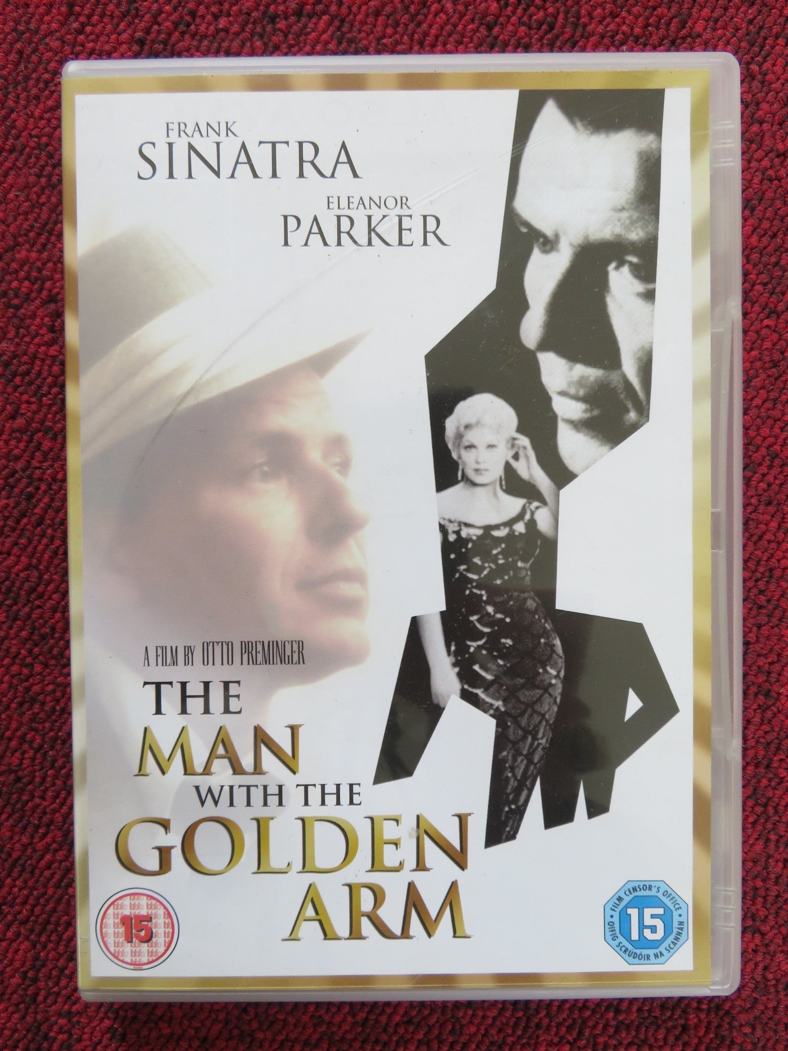 THE MAN WITH THE GOLDEN ARM (DVD) FRANK SINATRA ELEANOR PARKER 1955 REGION 2 Rendezvous Cinema Movie posters