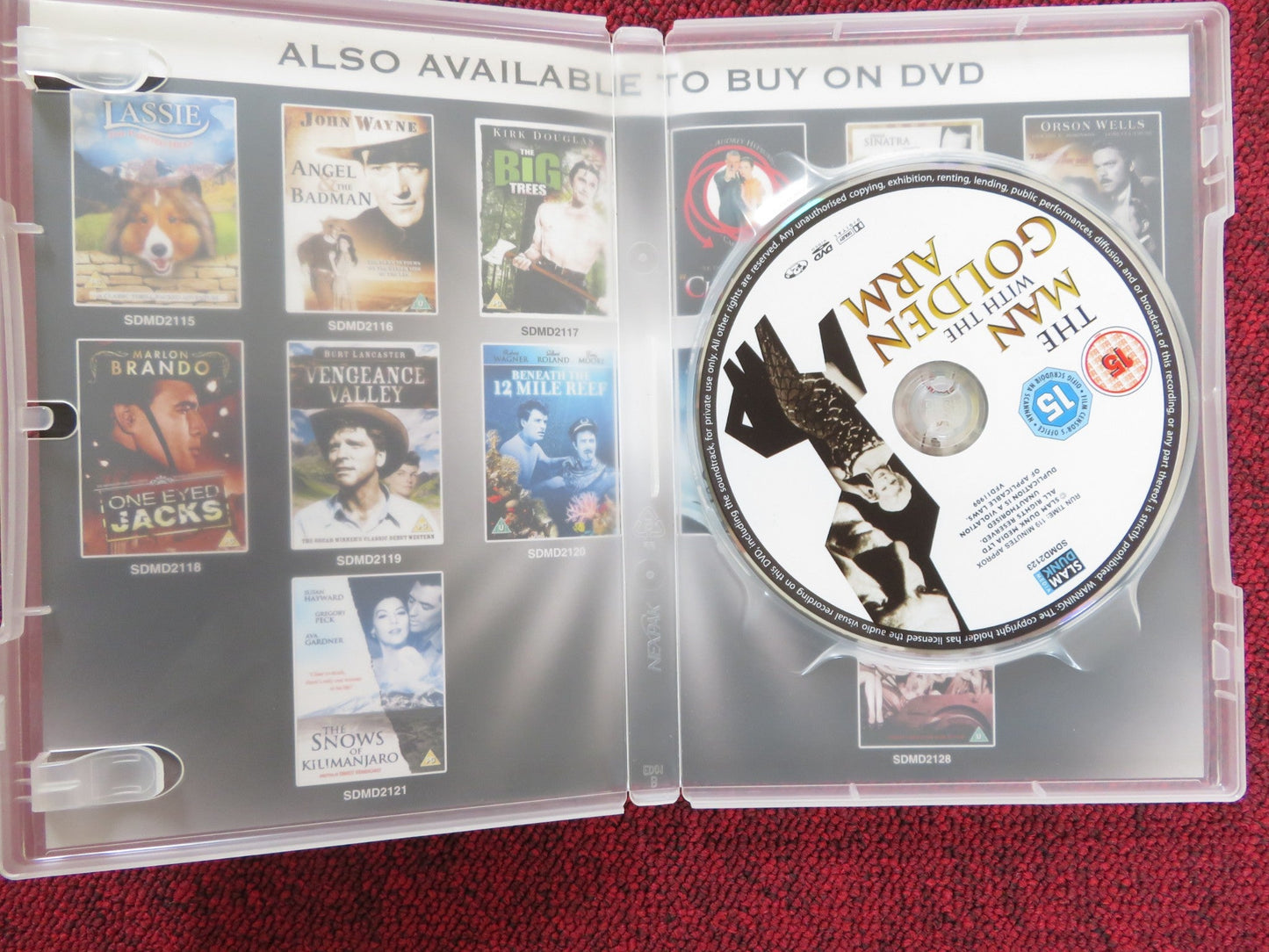 THE MAN WITH THE GOLDEN ARM (DVD) FRANK SINATRA ELEANOR PARKER 1955 REGION 2 Rendezvous Cinema Movie posters