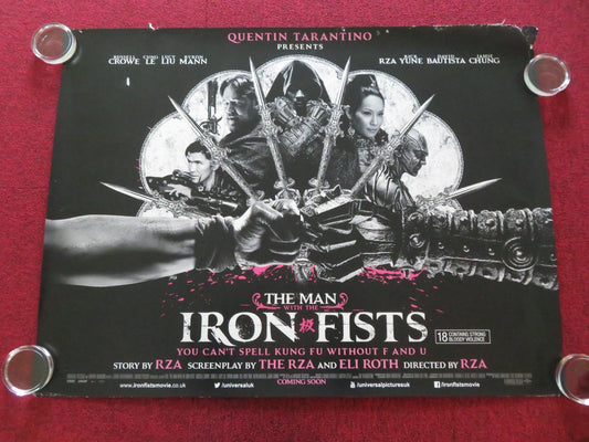 THE MAN WITH THE IRON FISTS UK QUAD ROLLED POSTER LUCY LIU RZA R. CROWE 2012 - Rendezvous Cinema