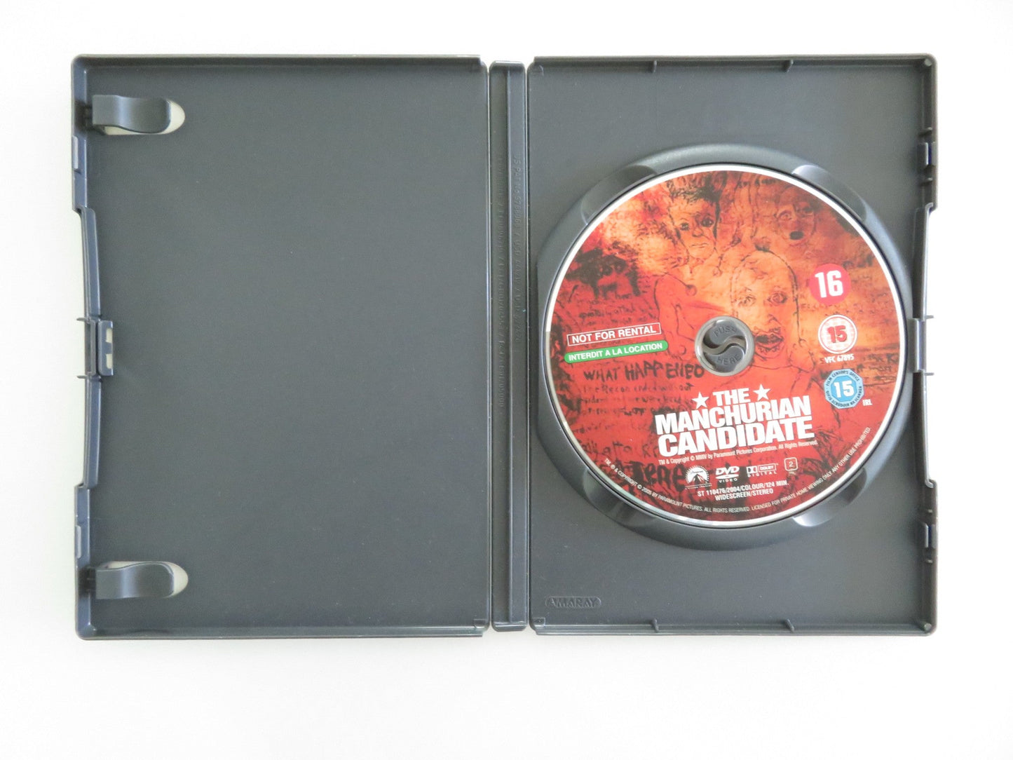 The Manchurian Candidate (DVD) Denzel Washington Meryl Streep 2004 Region 2 Movie posters