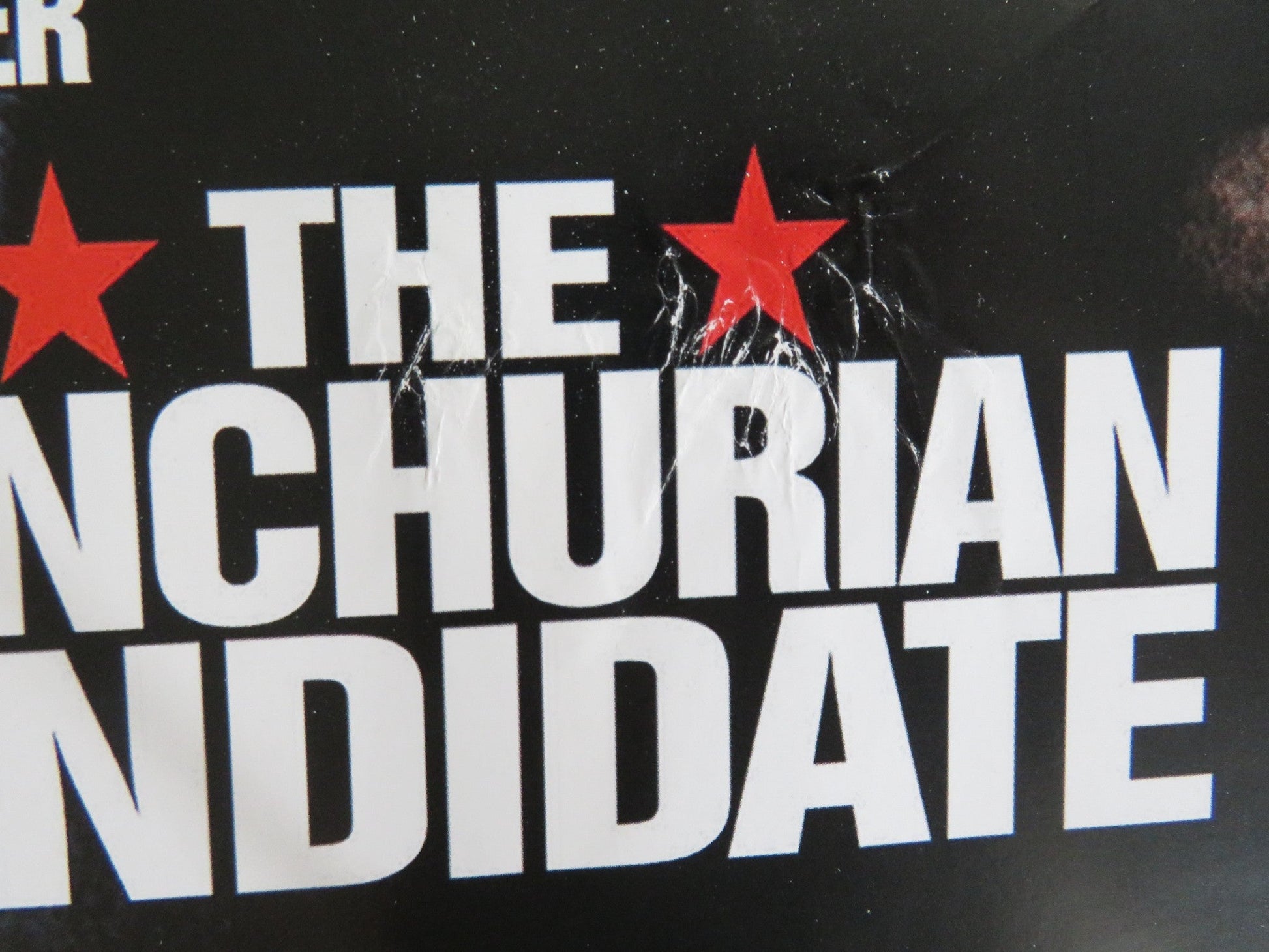 THE MANCHURIAN CANDIDATE VHS VIDEO POSTER DENZEL WASHINGTON LIEV SCHREIBER 2004 Rendezvous Cinema Movie posters