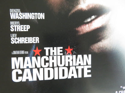 THE MANCHURIAN CANDIDATE VHS VIDEO POSTER DENZEL WASHINGTON LIEV SCHREIBER 2004 Rendezvous Cinema Movie posters