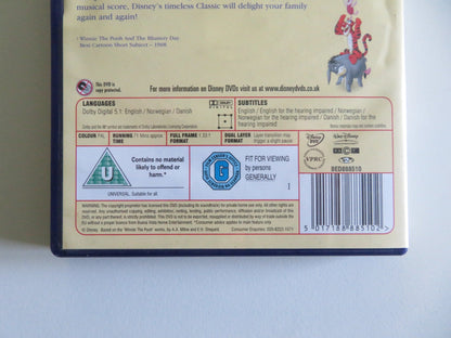 THE MANY ADVENTURES OF WINNIE THE POOH (DVD) DISNEY S. HOLLOWAY 2002 REGION 2 - Rendezvous Cinema