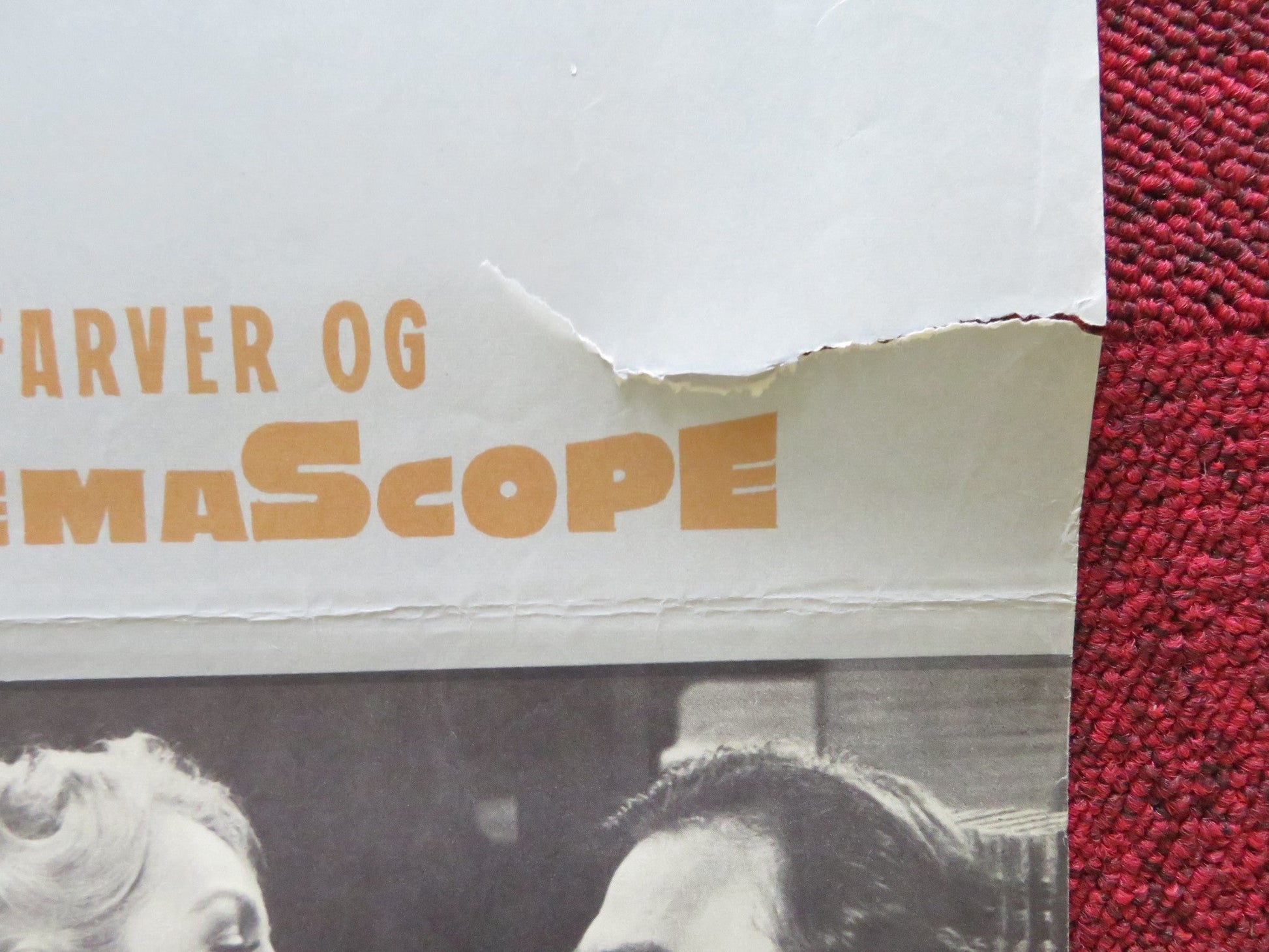 THE MARRIAGE - GO - ROUND DANISH POSTER ROLLED SUSAN HAYWARD JAMES MASON 1961 Rendezvous Cinema Movie posters