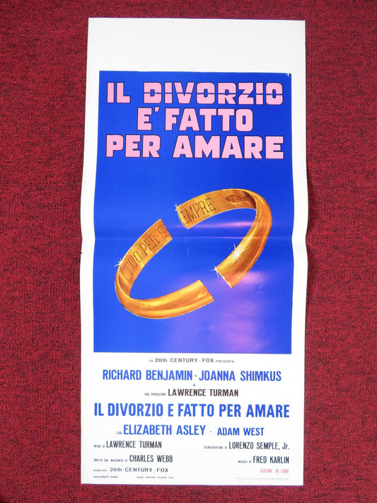THE MARRIAGE OF A YOUNG STOCKBROKER ITALIAN LOCANDINA POSTER R. BENJAMIN 1972 Rendezvous Cinema Movie posters