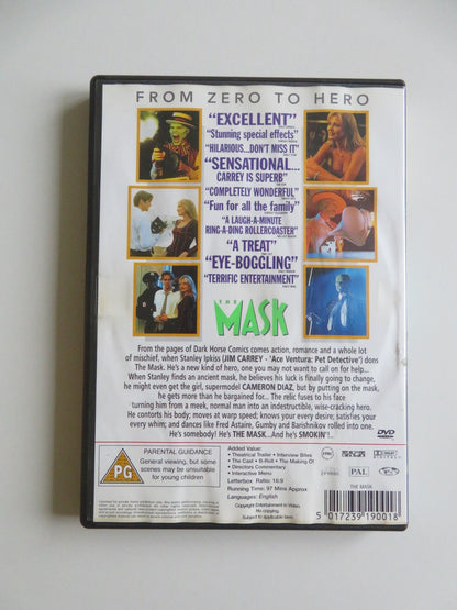 THE MASK (DVD) JIM CARREY CAMERON DIAZ 1994 REGION 2 Movie posters