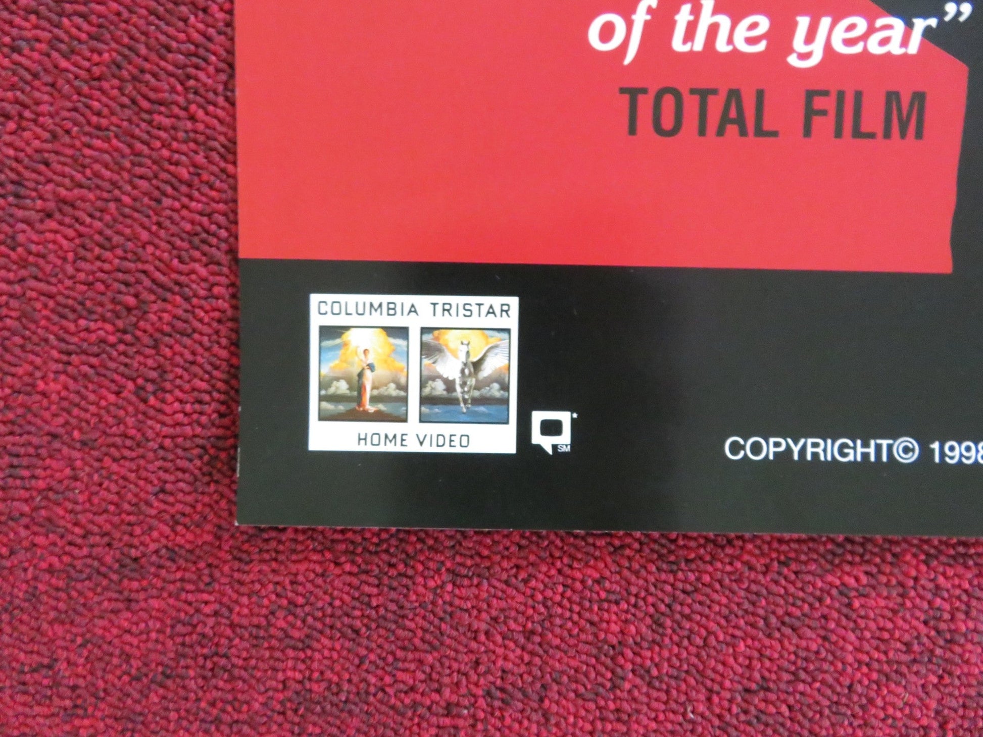 THE MASK OF ZORRO VHS VIDEO POSTER ANTONIO BANDERAS ANTHONY HOPKINS 1998 Rendezvous Cinema Movie posters