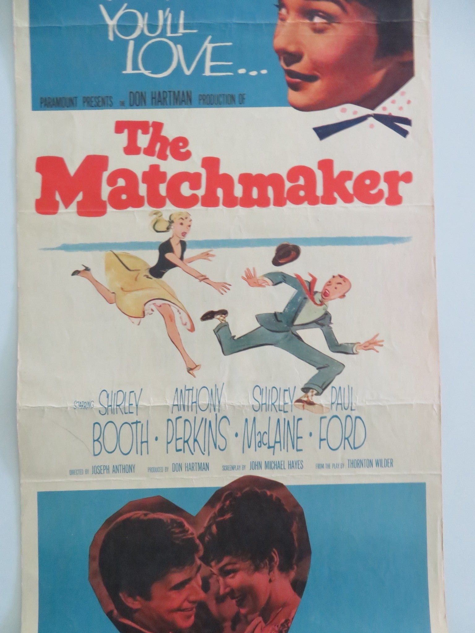 The Matchmaker US Insert Poster Shirley Booth Anthony Perkins 1958 Movie posters