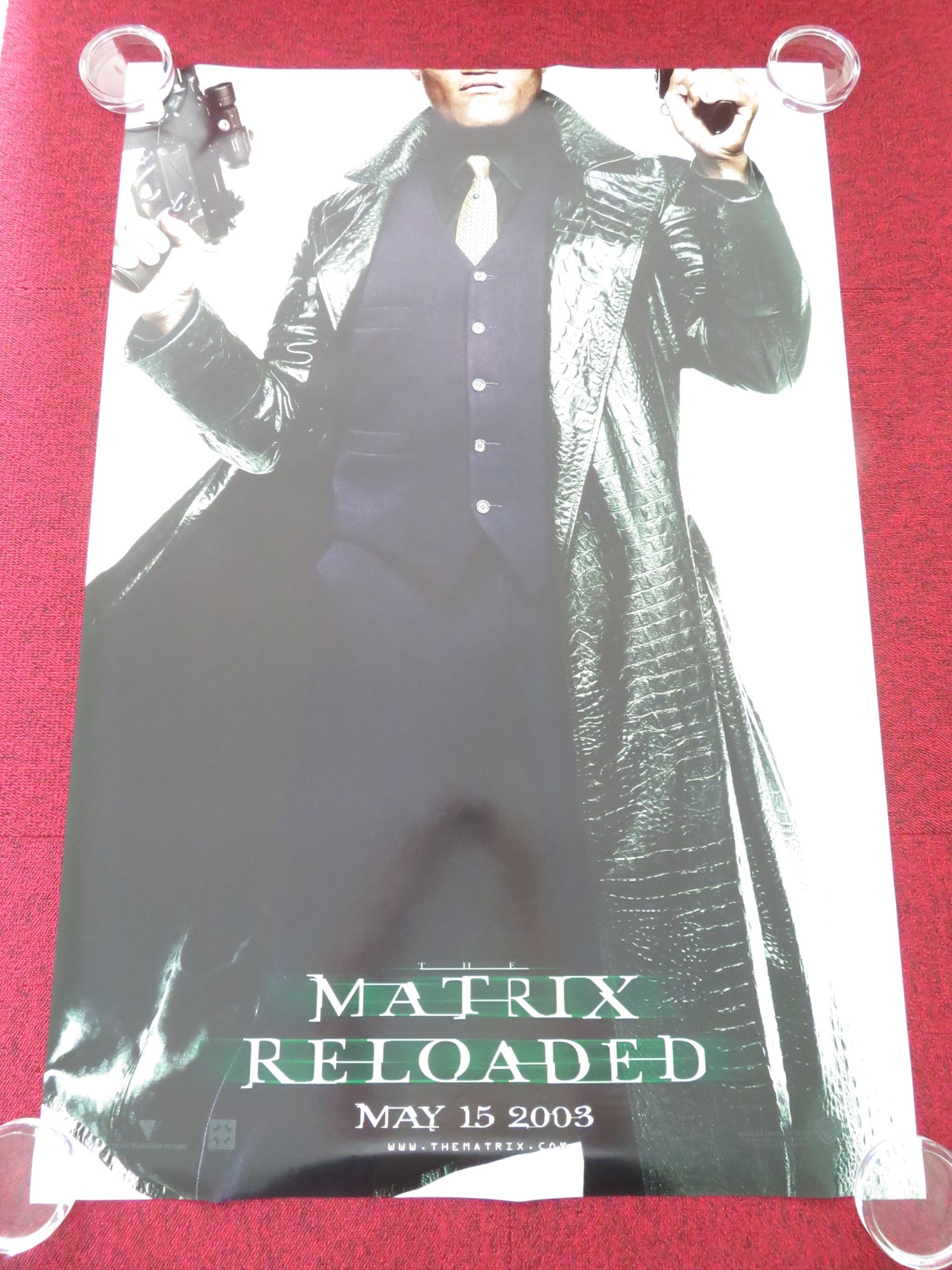 THE MATRIX RELOADED - G US ONE SHEET ROLLED POSTER LAURENCE FISHBURNE 2003 Movie posters