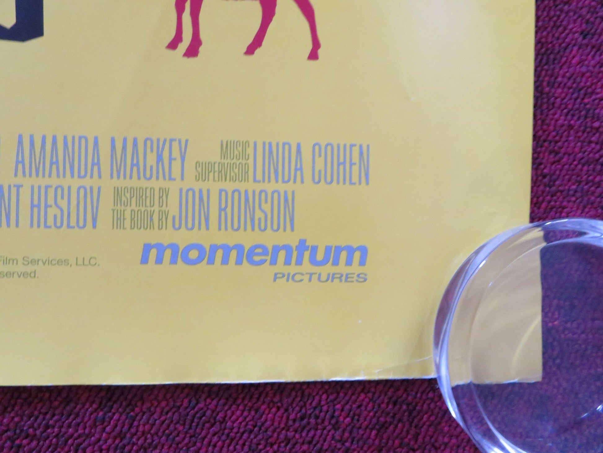 THE MEN WHO STARE AT GOATS UK QUAD ROLLED POSTER GEORGE CLOONEY E. MCGREGOR 2009 Rendezvous Cinema Movie posters