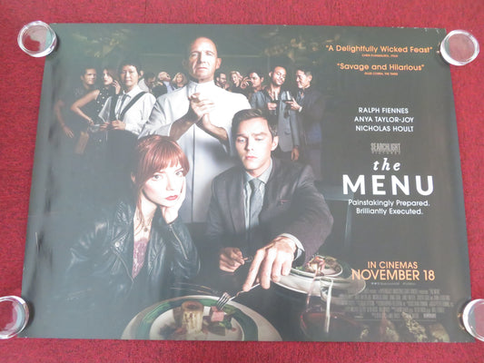 The Menu UK Quad Rolled Poster Ralph Fiennes Anya Taylor-Joy Nicholas Hoult 2022 Movie posters