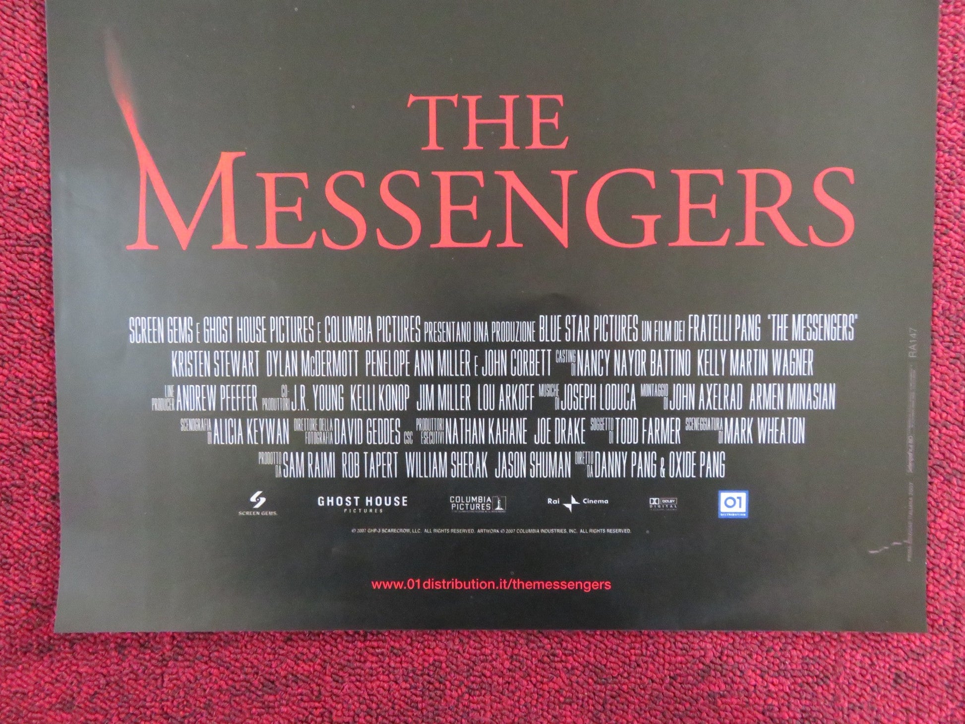THE MESSENGERS ITALIAN LOCANDINA POSTER KRISTEN STEWART DYAN MCDERMOTT 2007 Rendezvous Cinema Movie posters