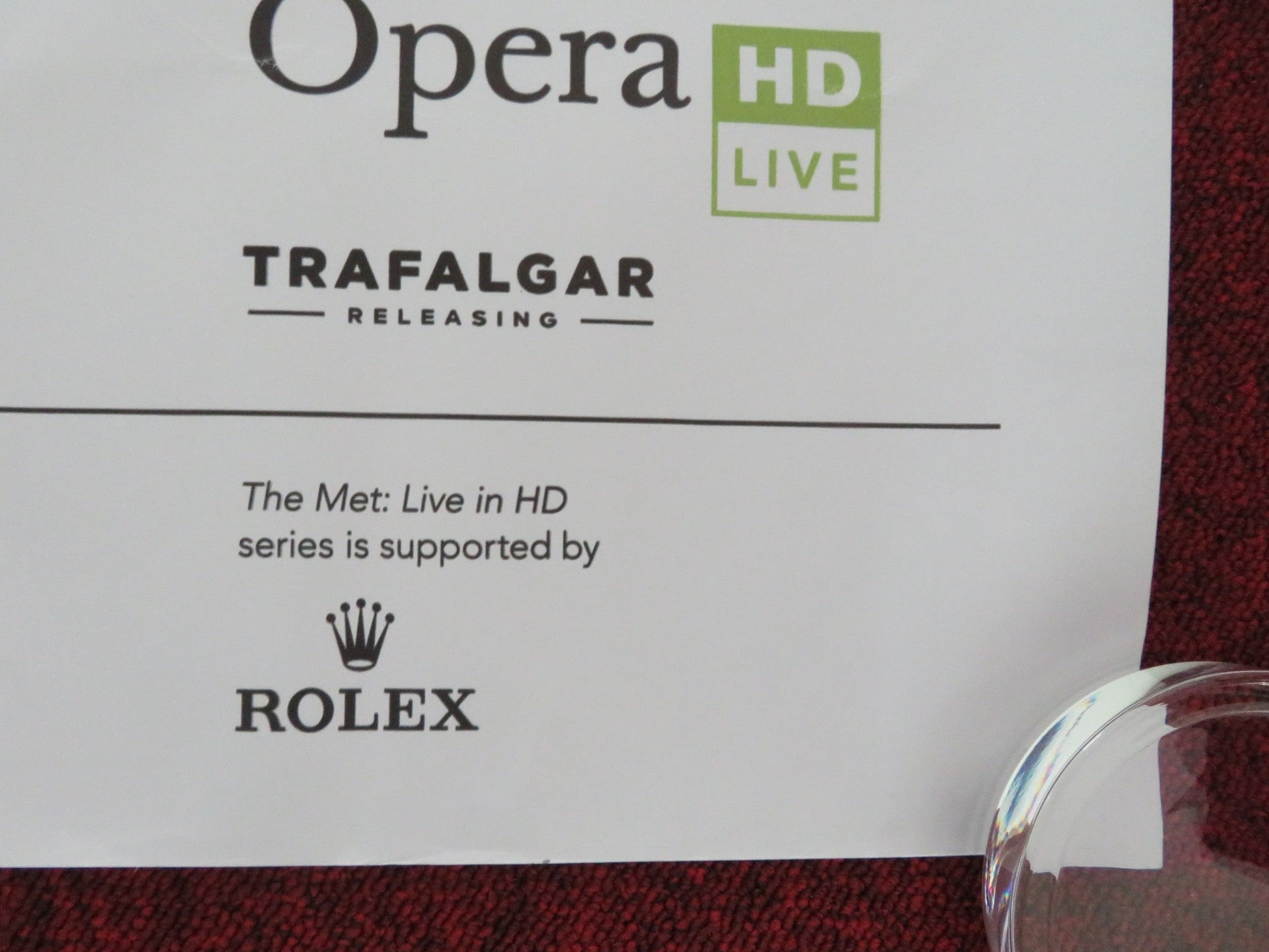 THE METROPOLITAN OPERA HD LIVE ON SCREEN IN CINEMAS UK QUAD ROLLED POSTER 2024 Movie posters