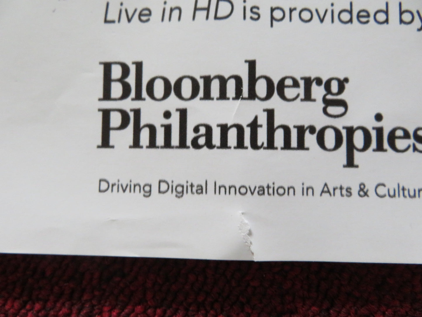 THE METROPOLITAN OPERA LIVE 2023/24 SEASON UK QUAD ROLLED POSTER DAVIDSEN 2023 Rendezvous Cinema Movie posters