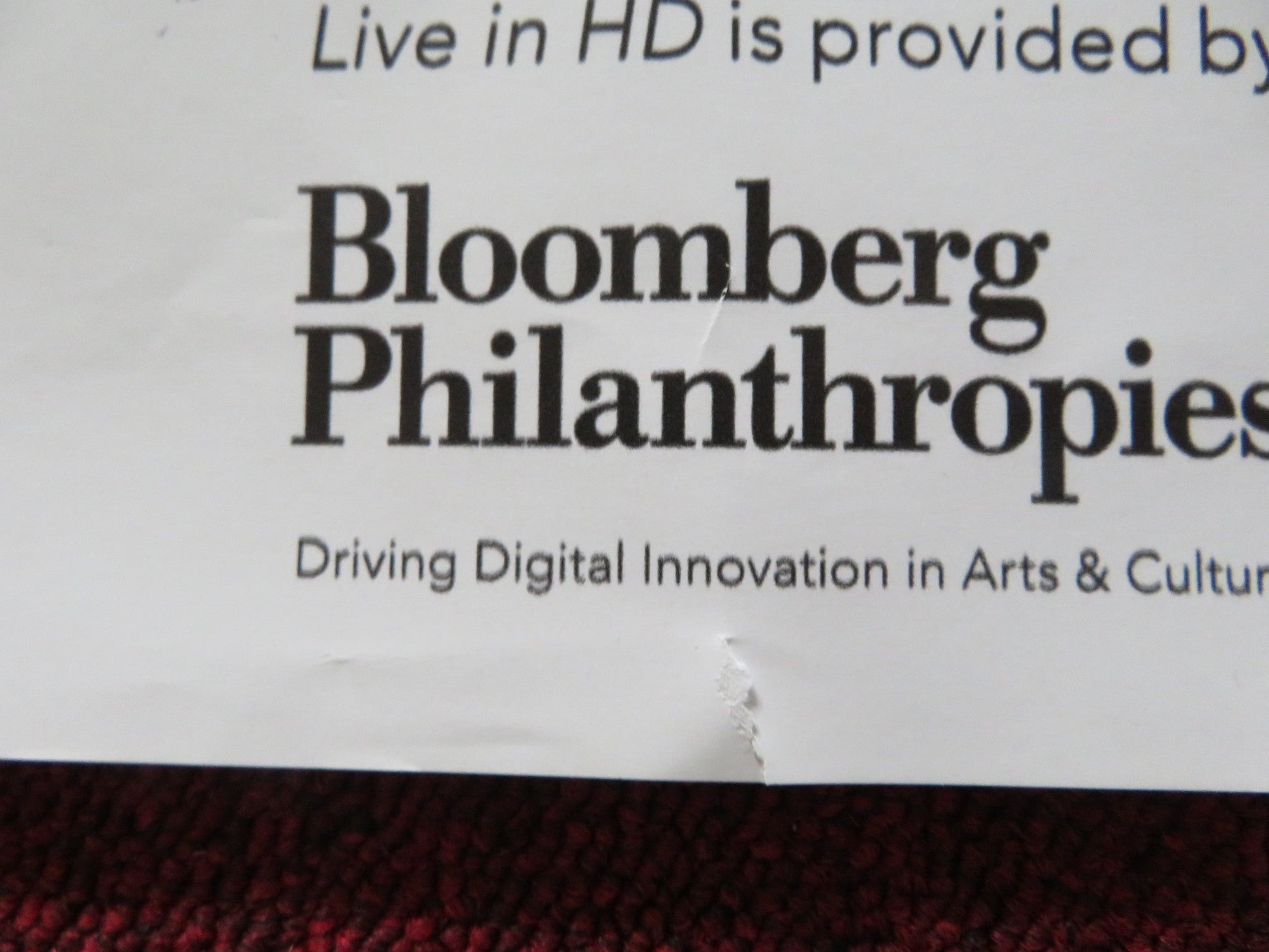 THE METROPOLITAN OPERA LIVE 2023/24 SEASON UK QUAD ROLLED POSTER DAVIDSEN 2023 Rendezvous Cinema Movie posters