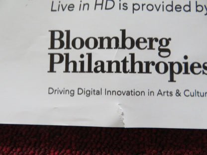 THE METROPOLITAN OPERA LIVE 2023/24 SEASON UK QUAD ROLLED POSTER DAVIDSEN 2023 Rendezvous Cinema Movie posters