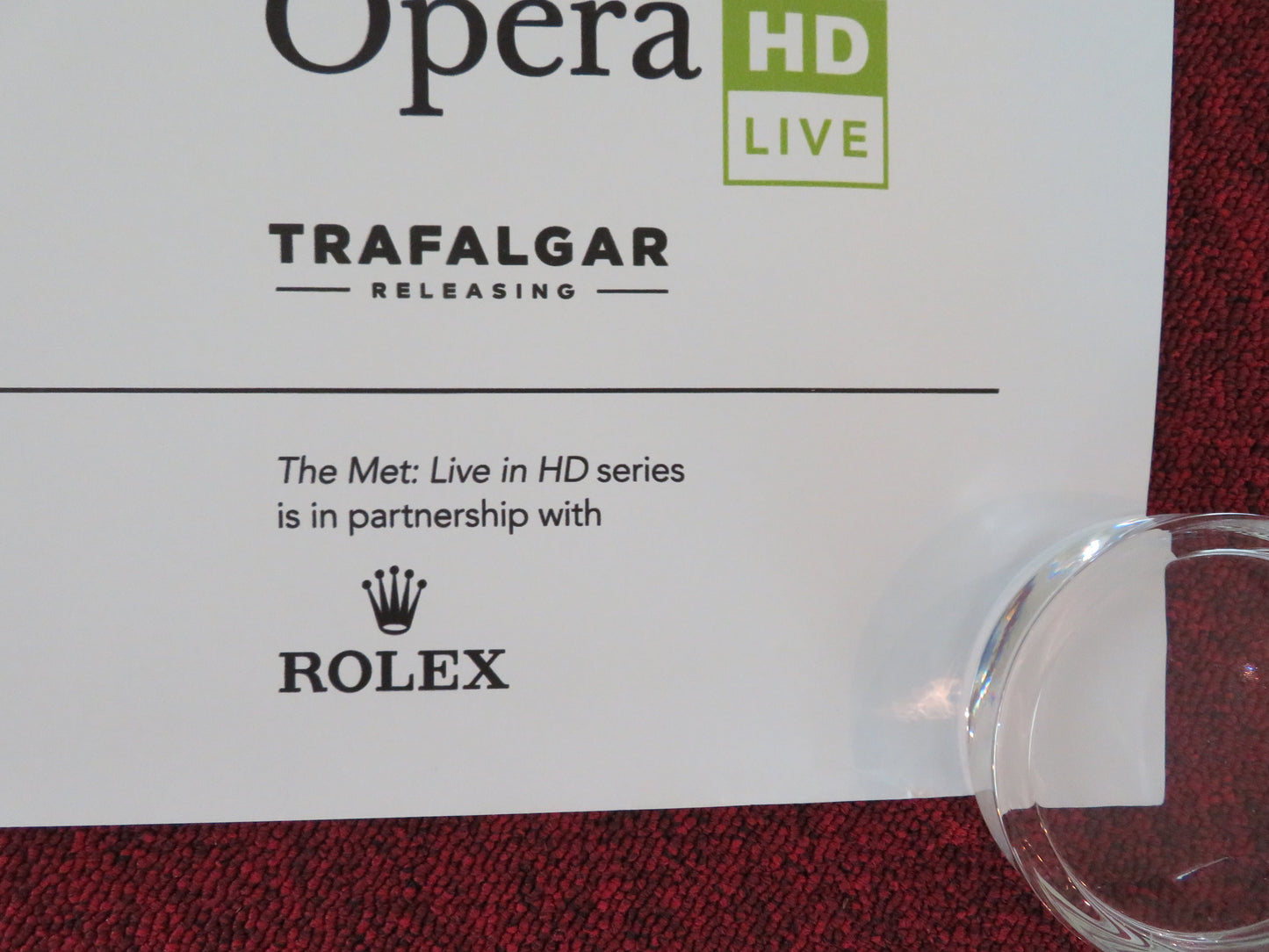The Metropolitan Opera: Live On Screen in Cinemas 2025-26 UK Quad Rolled Poster Movie posters