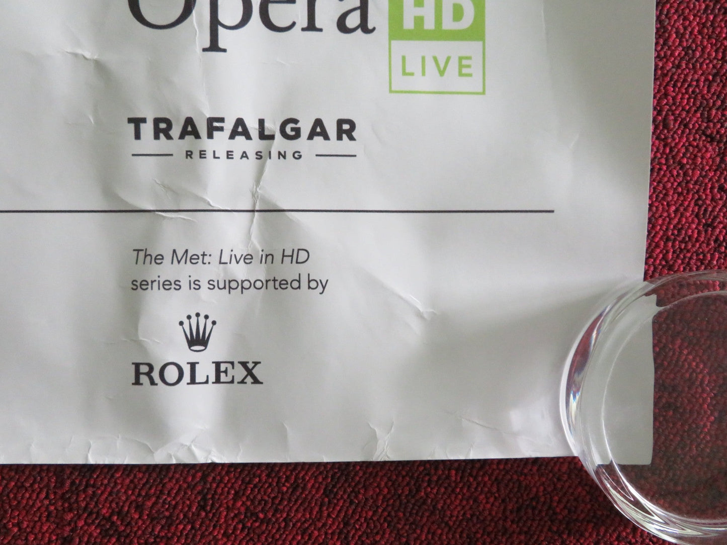 THE METROPOLITAN OPERA - LIVE ON SCREEN IN CINEMAS 24/25 UK QUAD ROLLED POSTER - Rendezvous Cinema
