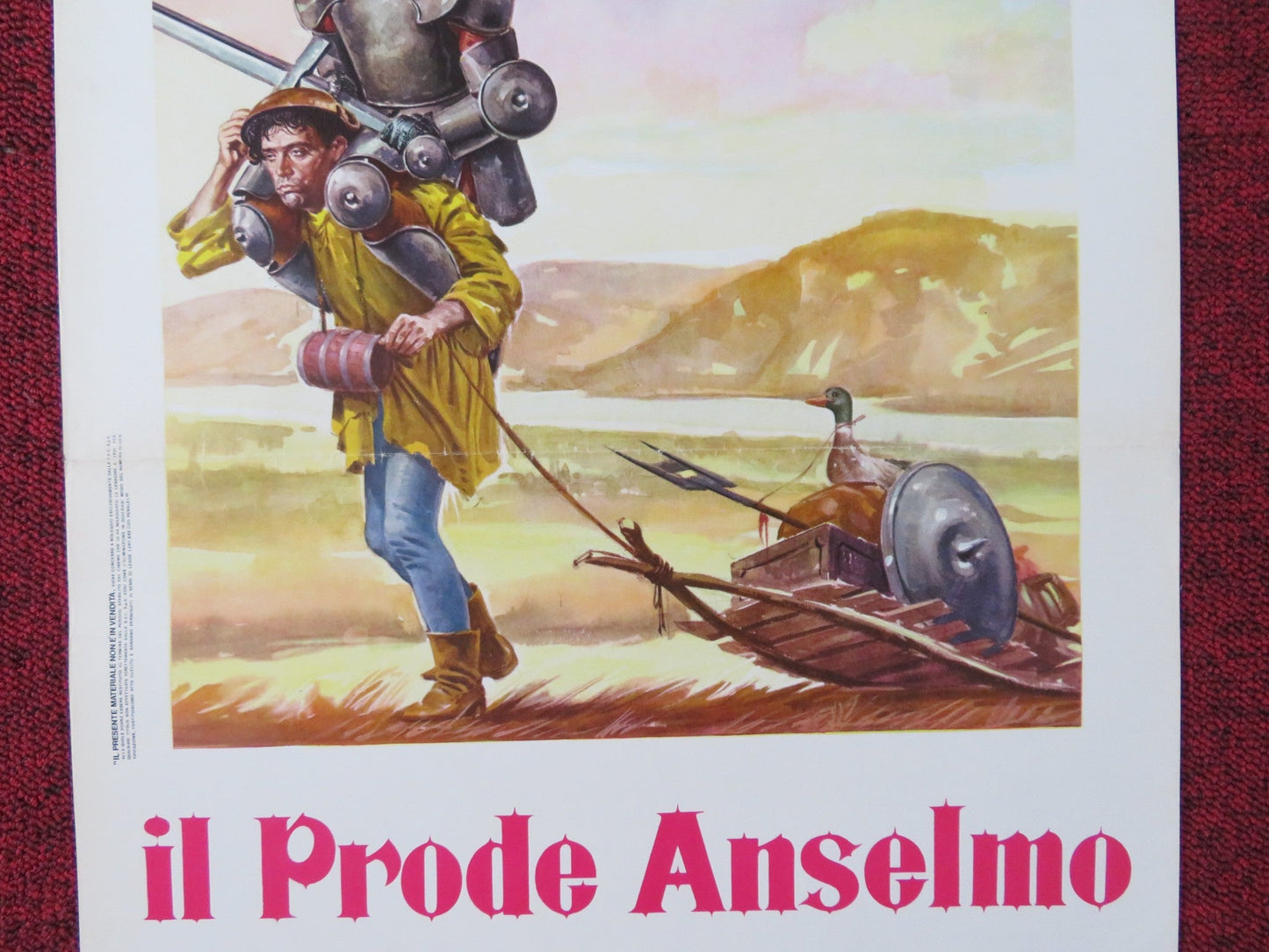 THE MIGHTY ANSELMO AND HIS SQUIRE ITALIAN LOCANDINA POSTER BRUNO CORBUCCI 1972 Rendezvous Cinema Movie posters