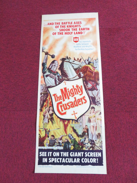 THE MIGHTY CRUSADES US INSERT POSTER FRANCISCO RABAL SYLVA KOSCINA 1960 Rendezvous Cinema Movie posters