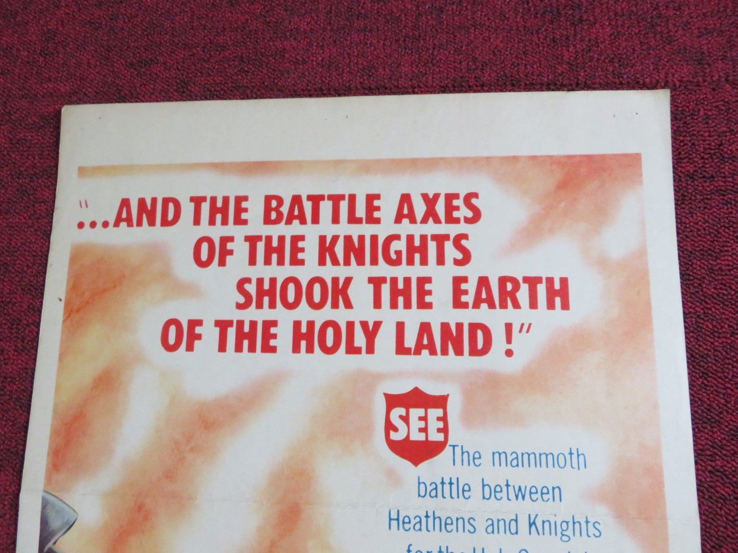 THE MIGHTY CRUSADES US INSERT POSTER FRANCISCO RABAL SYLVA KOSCINA 1960 Rendezvous Cinema Movie posters