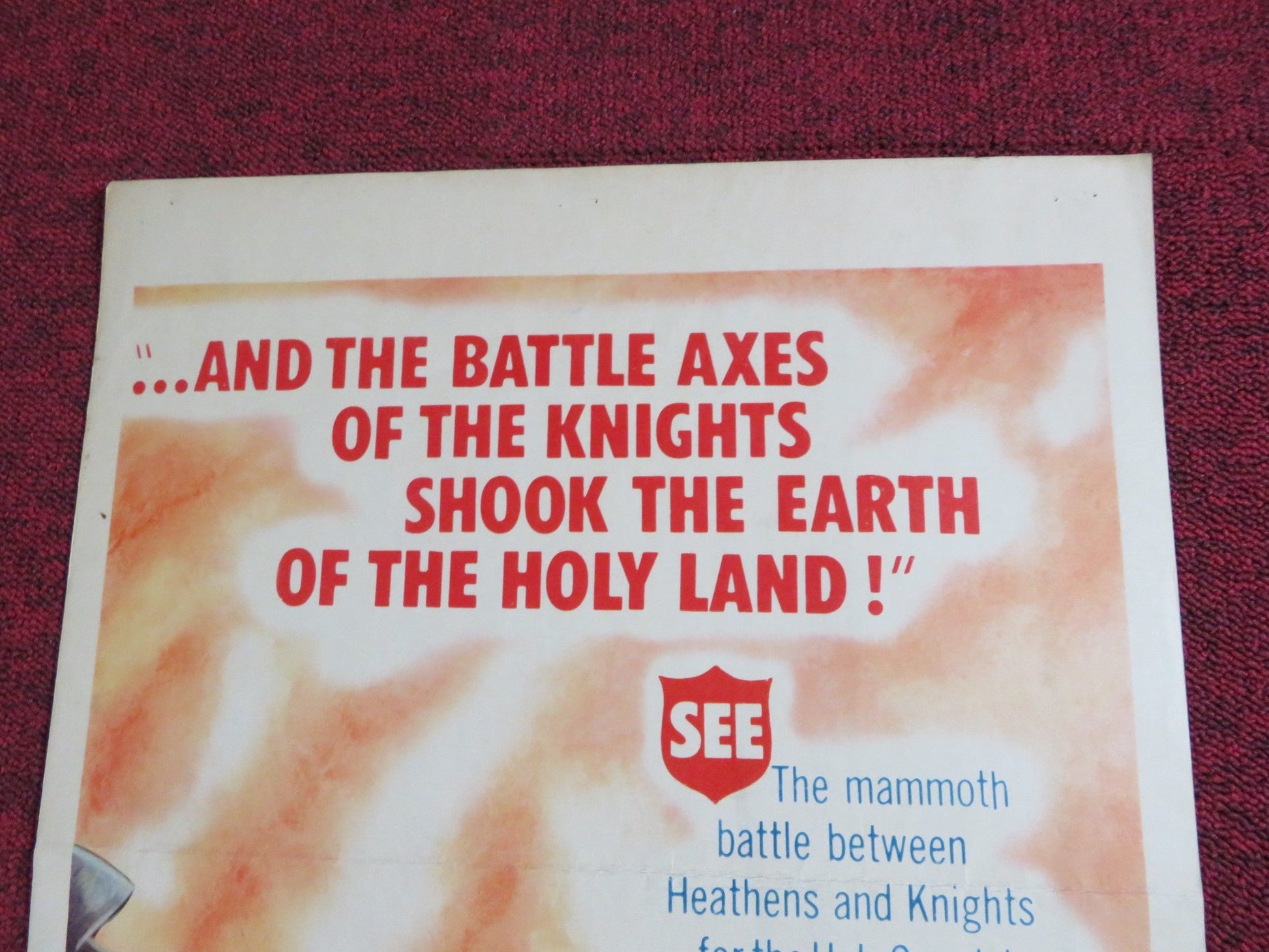 THE MIGHTY CRUSADES US INSERT POSTER FRANCISCO RABAL SYLVA KOSCINA 1960 Rendezvous Cinema Movie posters