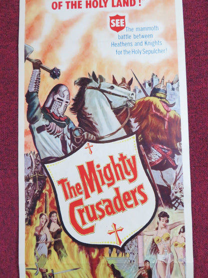 THE MIGHTY CRUSADES US INSERT POSTER FRANCISCO RABAL SYLVA KOSCINA 1960 Rendezvous Cinema Movie posters