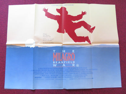 THE MILAGRO BEANFIELD WAR UK QUAD POSTER FOLDED RUBEN BLADES BRADFORD 1987 Rendezvous Cinema Movie posters