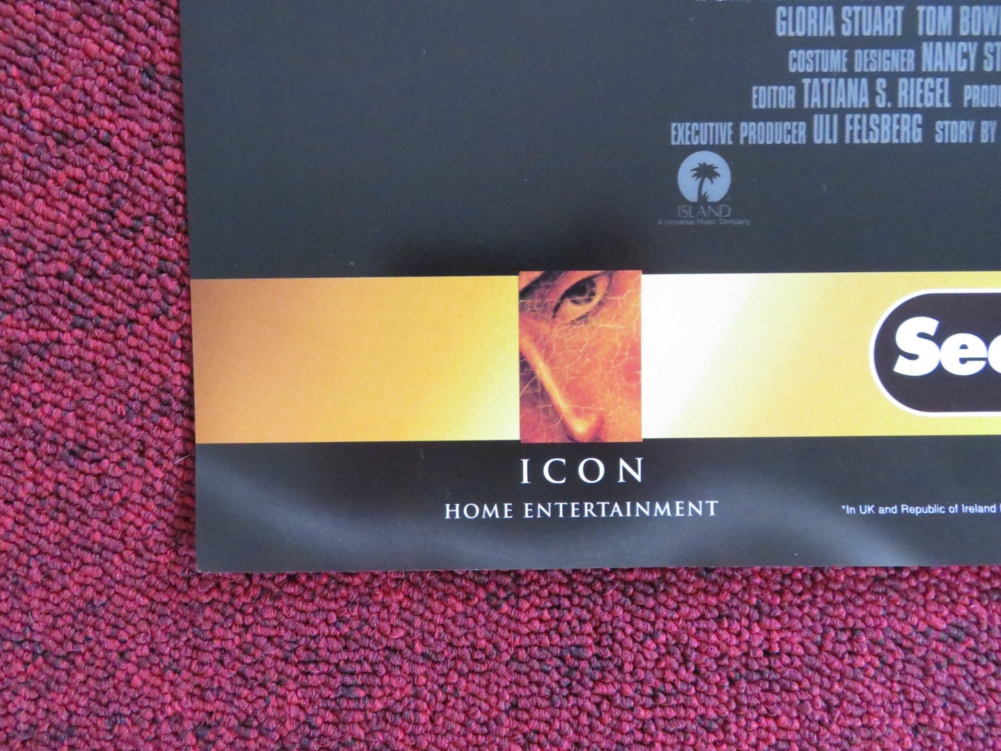 THE MILLION DOLLAR HOTEL VHS VIDEO POSTER MEL GIBSON MILLA JOVOVICH 2000 Rendezvous Cinema Movie posters