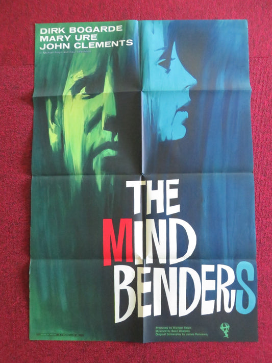 THE MIND BENDERS FOLDED UK ONE SHEET POSTER DIRK BOGARDE MARY URE CLEMENTS 1963 - Rendezvous Cinema