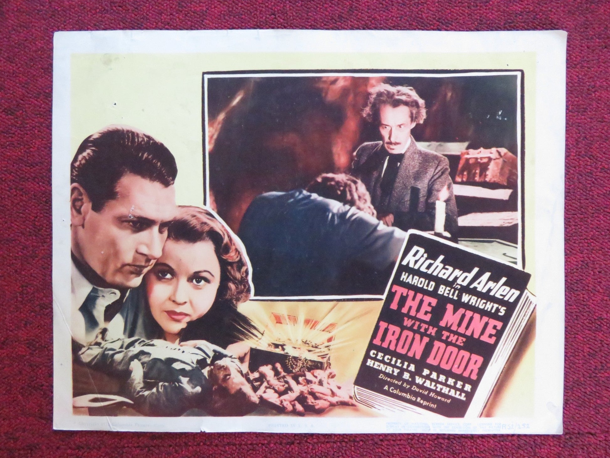 THE MINE WITH THE IRON DOOR US LOBBY CARD FULL SET RICHARD ARLEN R1952 Rendezvous Cinema Movie posters