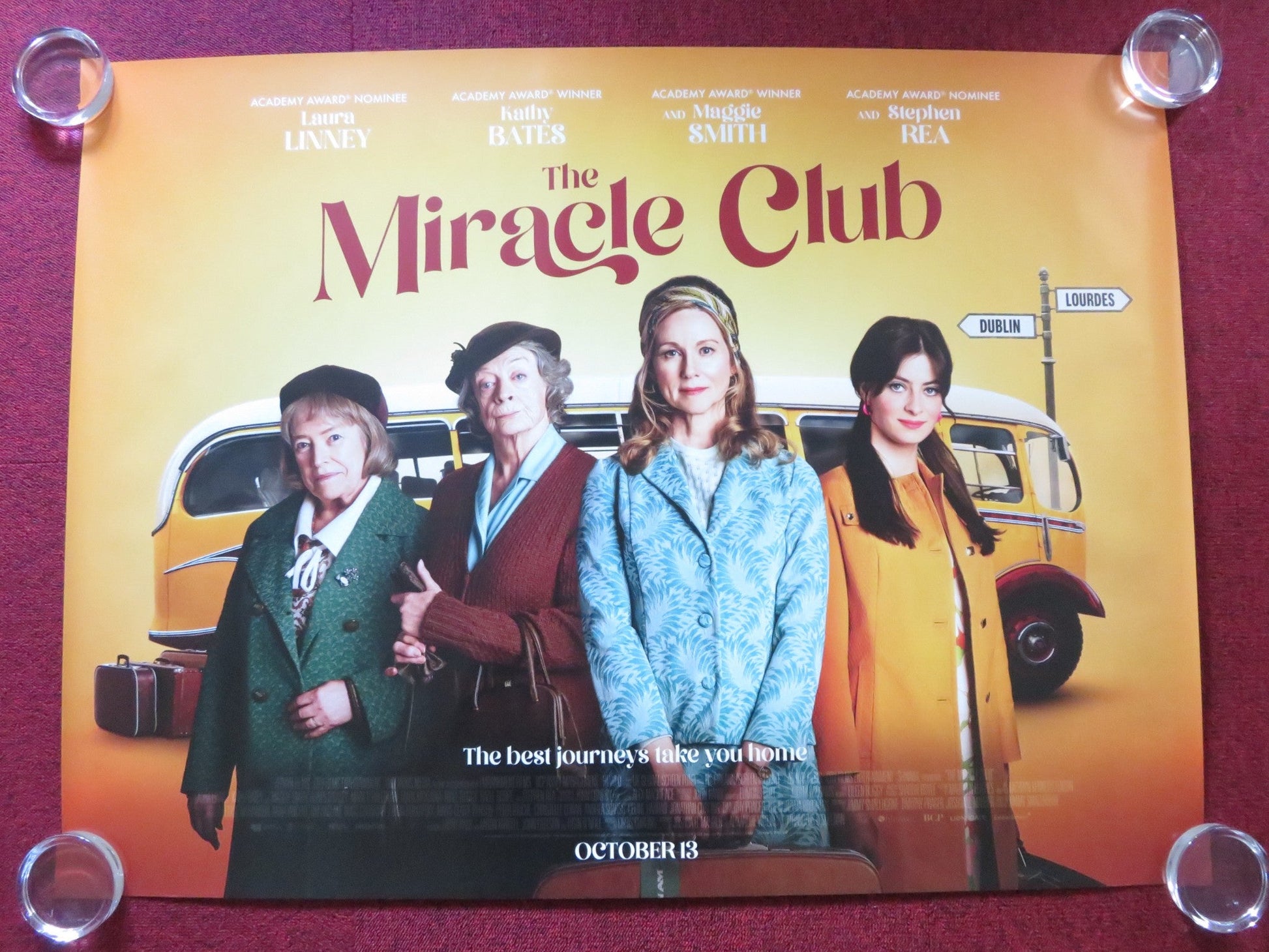 THE MIRACLE CLUB UK QUAD ROLLED POSTER MAGGIE SMITH LAURA LINNEY 2023 Rendezvous Cinema Movie posters