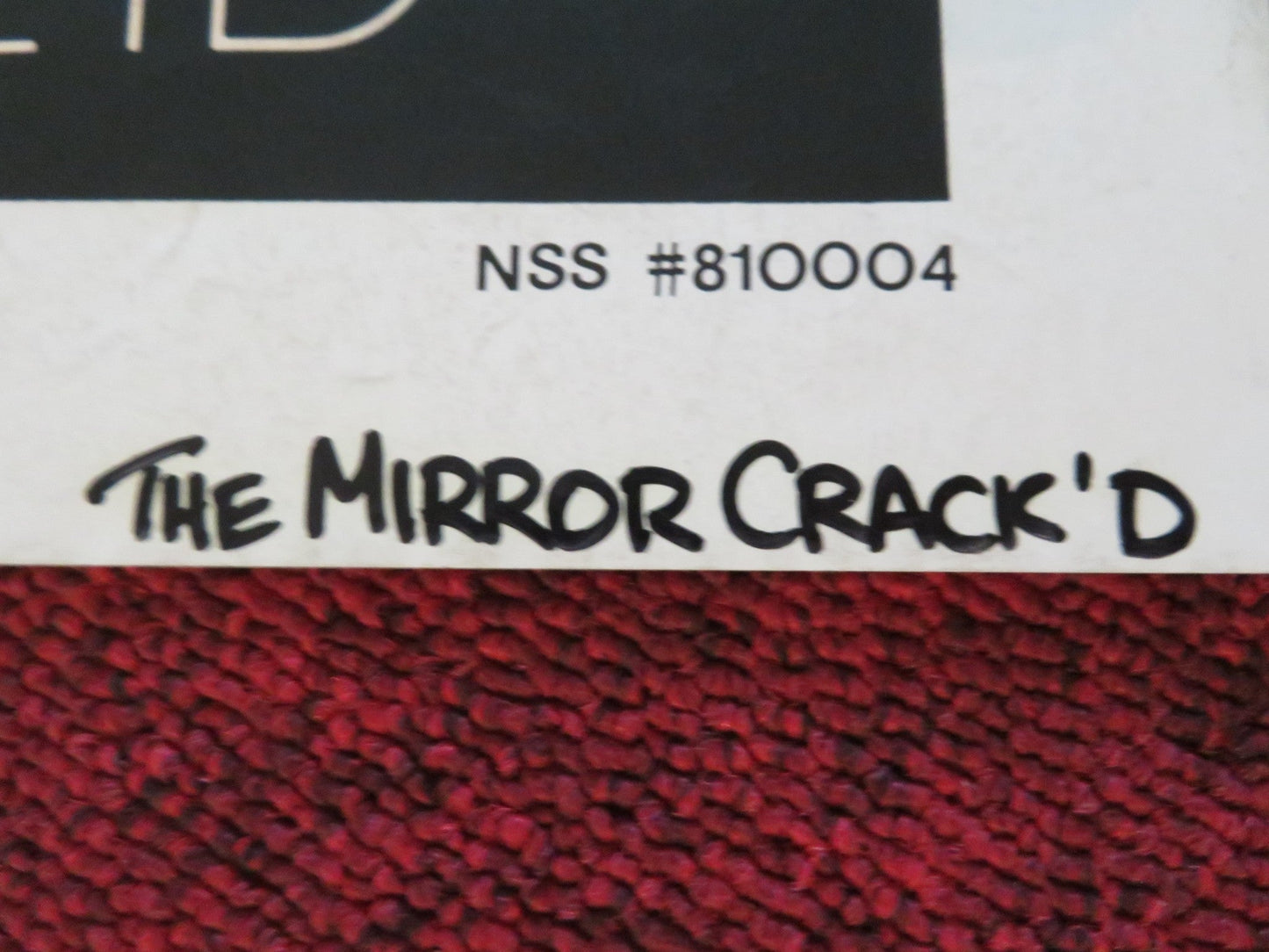 THE MIRROR CRACK'D FOLDED US ONE SHEET POSTER ANGELA LANSBURY TONY CURTIS 1980 Movie posters