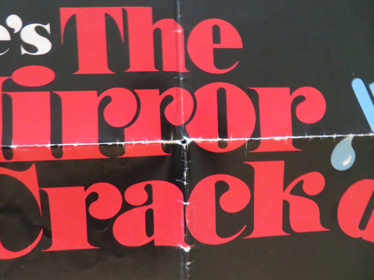 THE MIRROR CRACK'D FOLDED US ONE SHEET POSTER ANGELA LANSBURY TONY CURTIS 1980 Movie posters