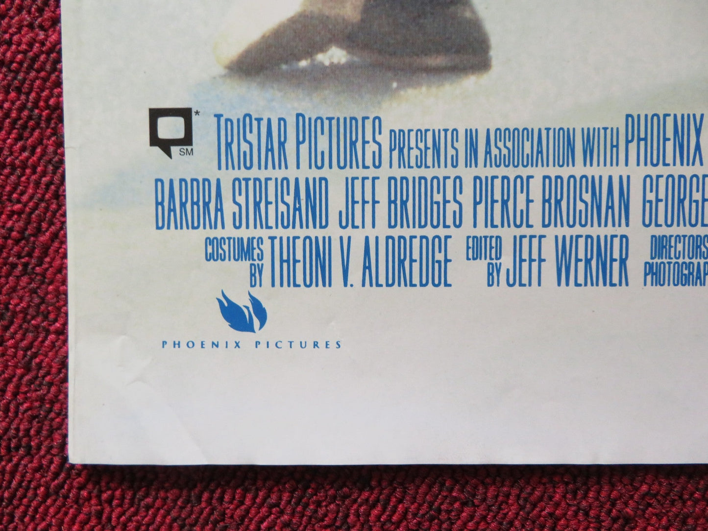 THE MIRROR HAS TWO FACES VHS VIDEO POSTER BARBRA STREISAND JEFF BRIDGES 1996 Rendezvous Cinema Movie posters