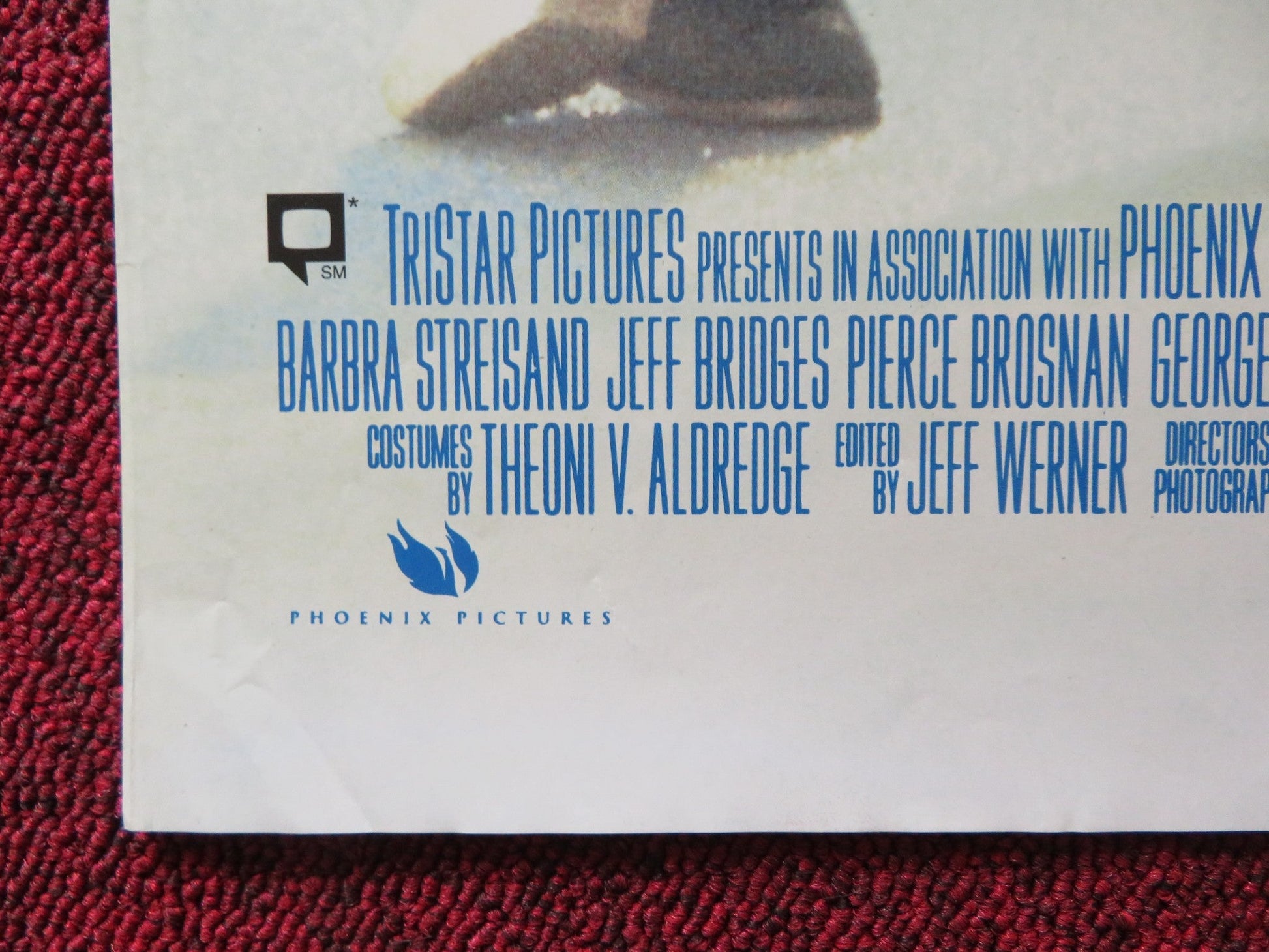 THE MIRROR HAS TWO FACES VHS VIDEO POSTER BARBRA STREISAND JEFF BRIDGES 1996 Rendezvous Cinema Movie posters